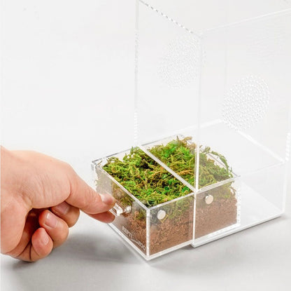 RZ Reptizoo Acrylic Case with Removable Tray, 102x102x203mm