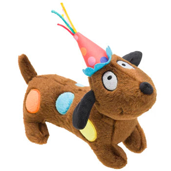 Sausage Dog Party Animal Dog Toy Plush