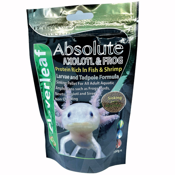Clover Leaf Baby Axolotl & Frog Diet 2mmSinking Pellet 100g