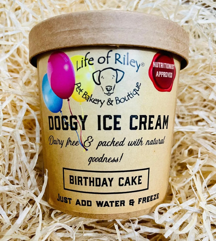 Dog Ice Cream Birthday Flavour Tub