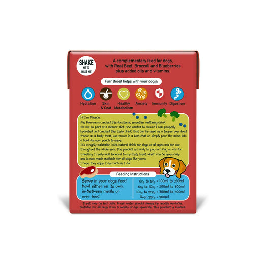 Furr Boost Beef, Broccoli and Blueberry Dog Food Recovery Drink Enrichment 400ml