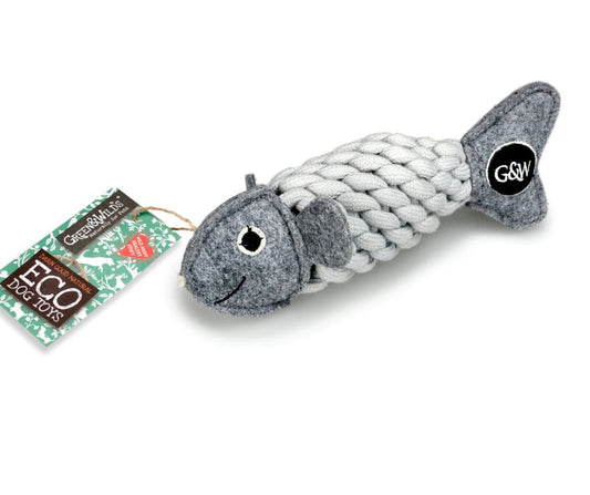 Roger the Ropefish Eco Dog Toy