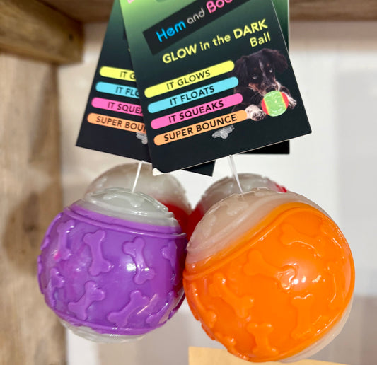 Glow in the Dark Dog Ball Rubber