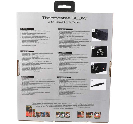Exo Terra ET Thermostat 600w with Day/Night Timer
