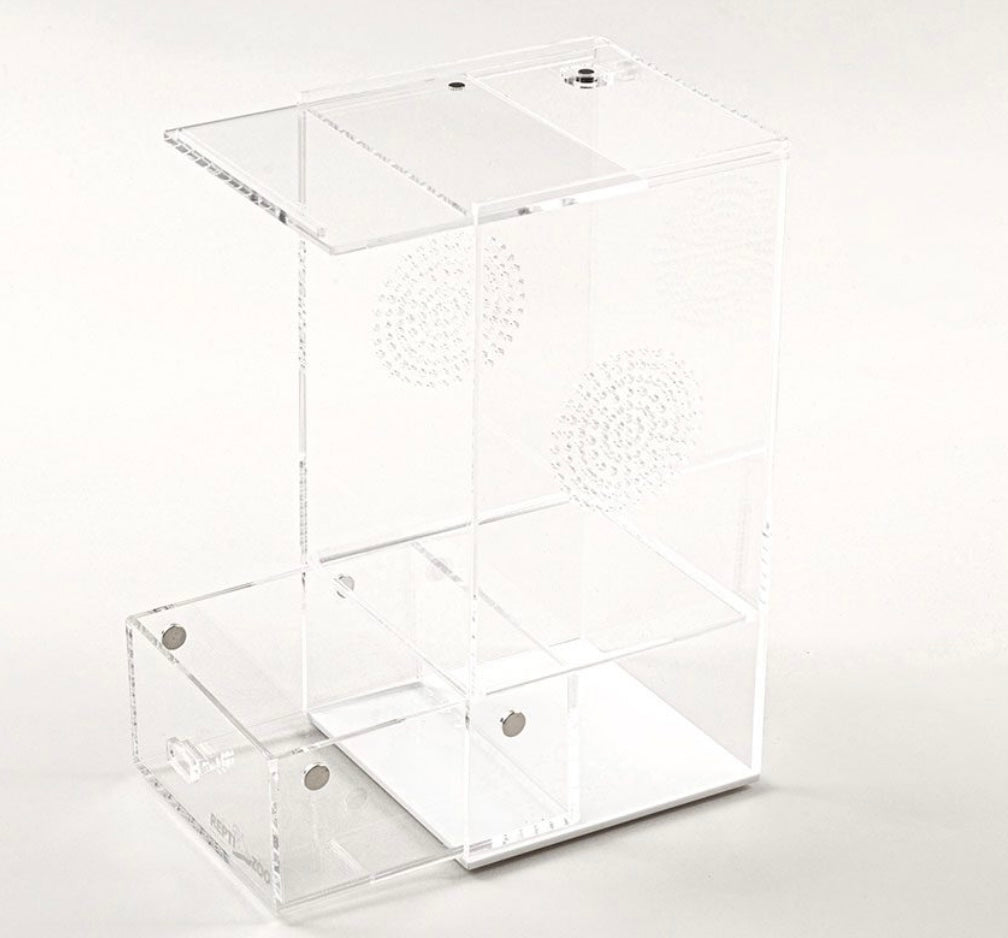 RZ Reptizoo Acrylic Case with Removable Tray, 102x102x203mm