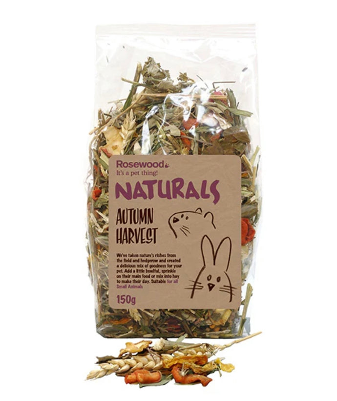 Rosewood Naturals Autumn Harvest Small Animal Treat Bag