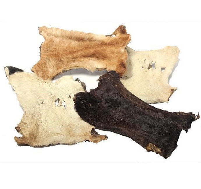 Large Beef Skin Hairy Hide Natural Dog Treat