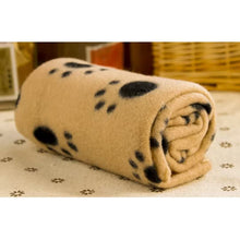 Load image into Gallery viewer, Paw Print Fleece Blanket
