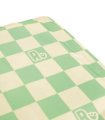 Rosewood Medium Check Checkered Cool Cooling Mat Dog Summer Green 65x50cm