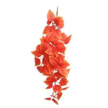 Habistat Hanging Vine 60cm Foliage Decor - Red Wisteria