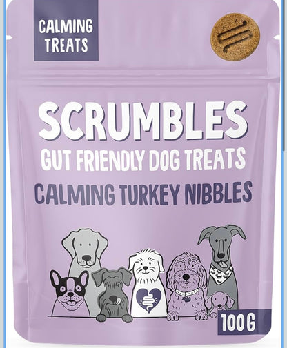 Scrumbles Calming Turkey Dog Treats 100g