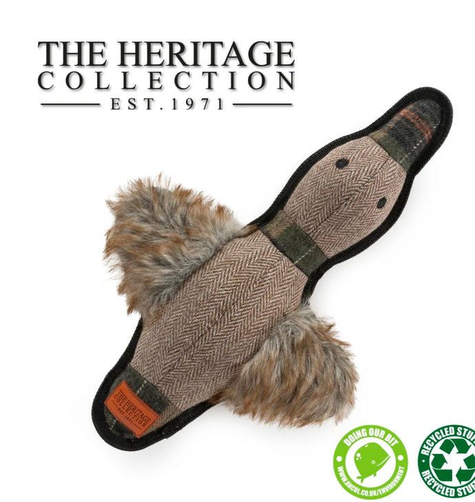 Heritage Duck Tweed Dog Toy 36cm