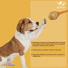 Load image into Gallery viewer, Dog Peanut Butter: Banana &amp; Flaxseeds 275g
