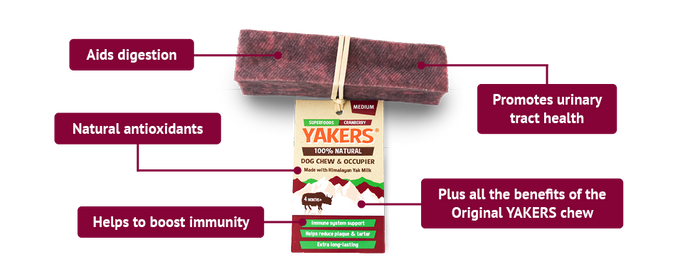 Cranberry Yakers Yak Dog Chew Treat