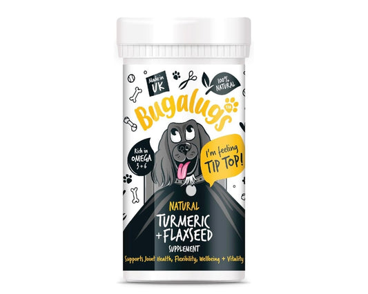 Bugalugs Natural Turmeric & Flaxseed 70g Powder