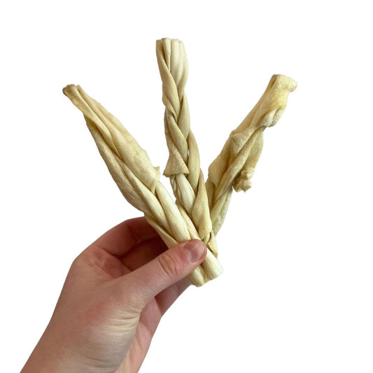 Braided Lamb Natural Dog Chew Treat 15cm
