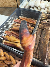 Load image into Gallery viewer, 12cm Cut Bull Pizzle Stick Natural Dog Treat Chew
