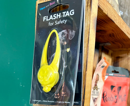 Flashing Dog Collar Tag