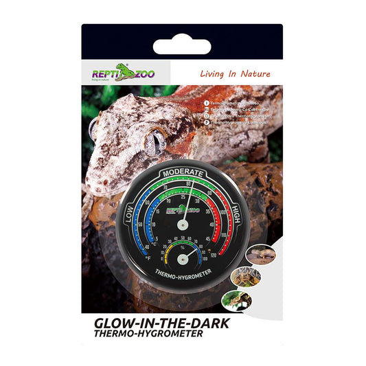 ReptiZoo RZ Dial Thermo-Hygrometer GLOW-IN-DARK