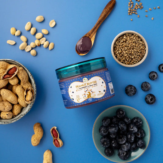 Dog Peanut Butter: Blueberry & Hempseeds 275g
