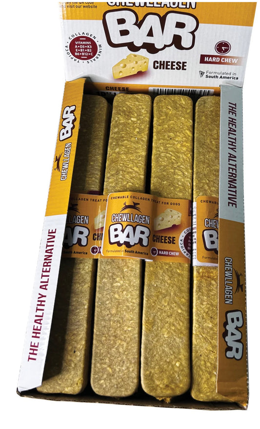 Chewllagen BAR 5" Cheese Medium Long Lasting Treat Chew Grain Free