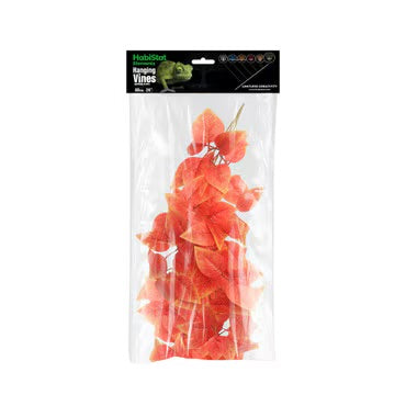 Habistat Hanging Vine 60cm Foliage Decor - Red Wisteria