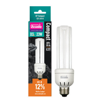 Arcadia D3+ Compact Bulb, 12%, 23 Watt