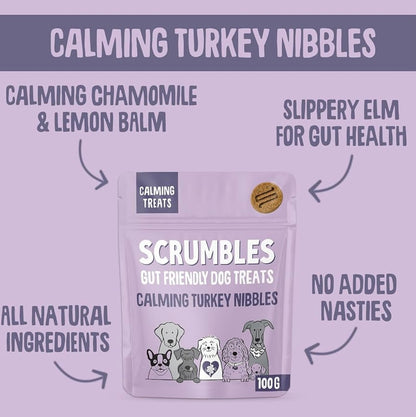 Scrumbles Calming Turkey Dog Treats 100g