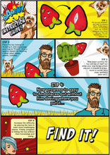 Load image into Gallery viewer, Bamnip Refillable Dog Nip Toy Strawberry Training Enrichment
