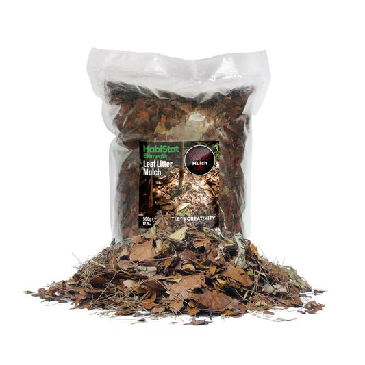 HabiStat Leaf Litter Mulch 500g Bag Bioactive Enclosure