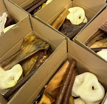 25 Piece Happy Hounds Value Box Natural Dog Treats Variety