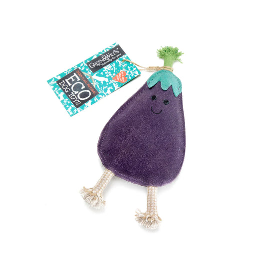 Austin the Aubergine Eco Dog Toy