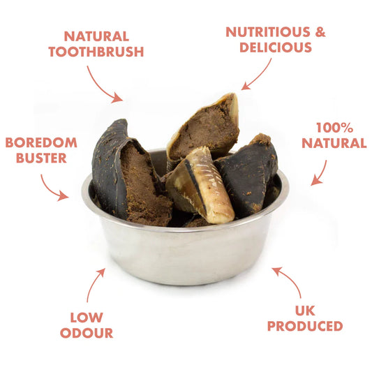 Air Dried Filled Hooves Natural Dog Treat