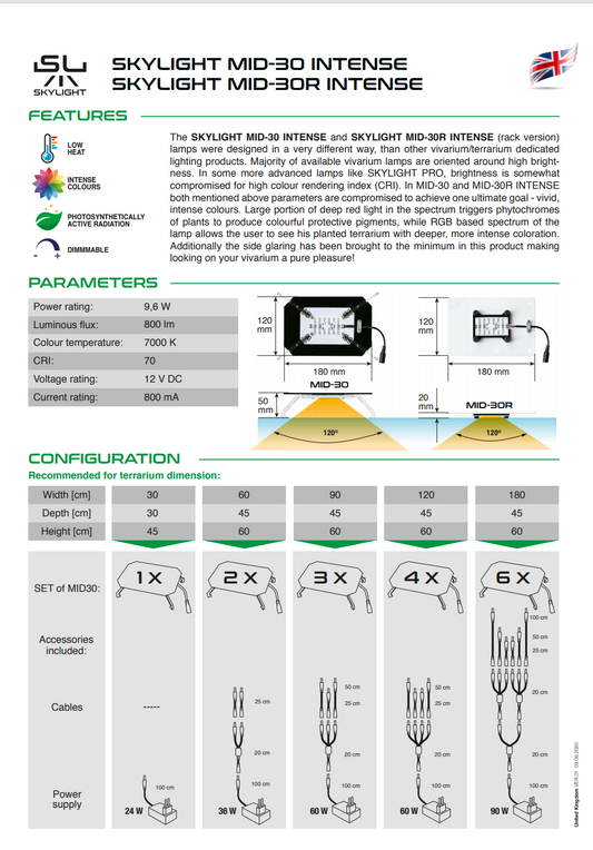 SKYLIGHT MID-30R INTENSE
