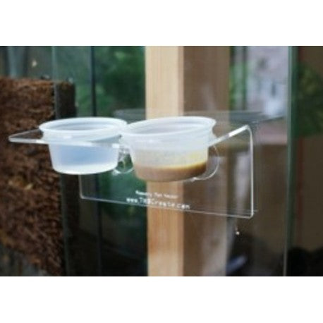 Branded Acrylic Feeding Ledge For Geckos suction 2 cups included