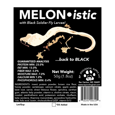 BPZ Black Panther Zoological MELON - istic Gecko Diet
