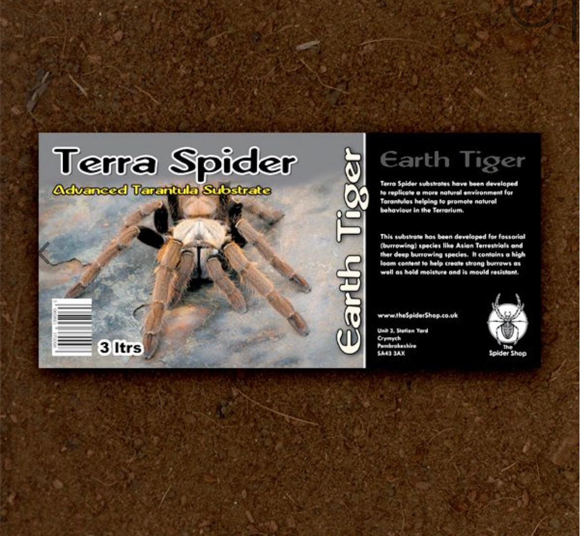 Earth Tiger Spider Substrate 3 Litre (Burrowing) – ObsessiveRecessive