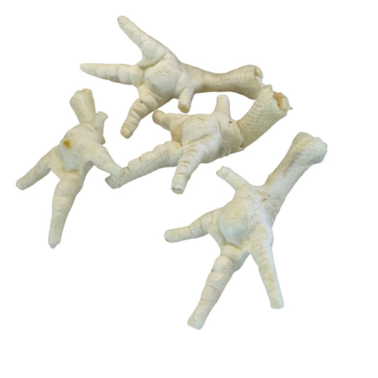 Bulk 1kg  Puffed Chicken Foot Natural Dog Treat
