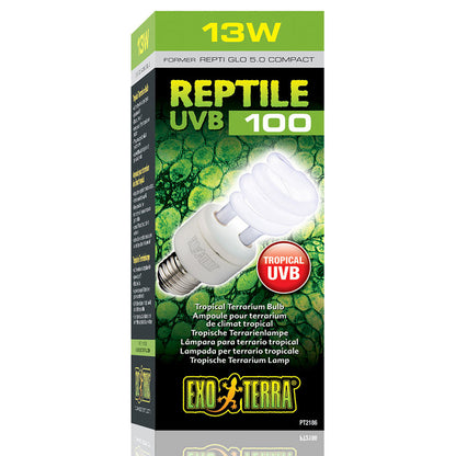 Exo Terra UVB 100 Tropical Compact Bulb