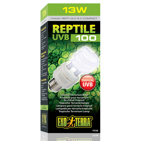 Exo Terra UVB 100 Tropical Compact Bulb