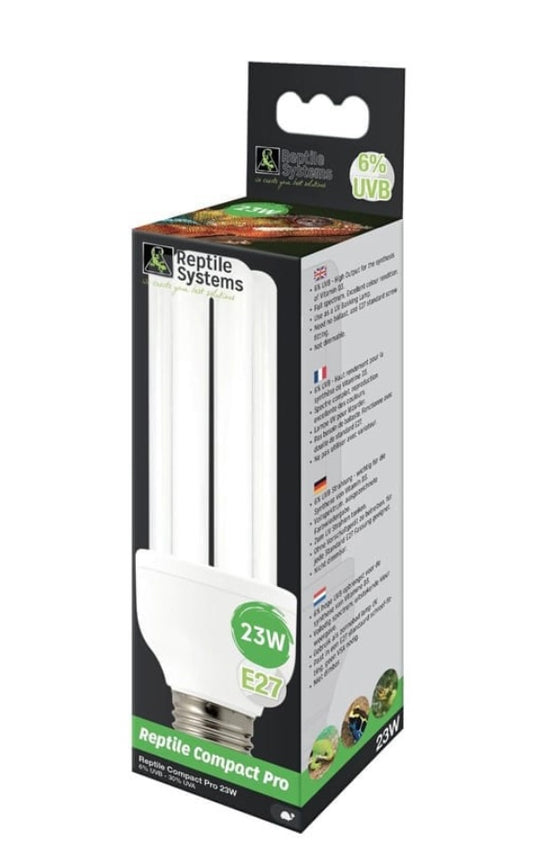 Reptile Systems Compact Lamp ProRepo – D3 6% UVB – 23w