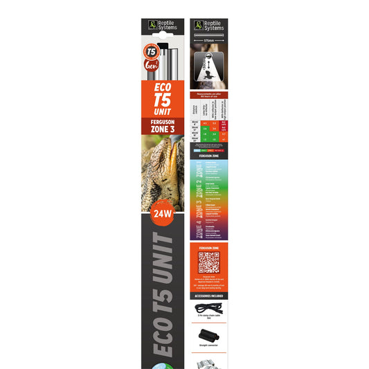 Reptile Systems Eco T5 Unit Zone 3, 24w 570mm
