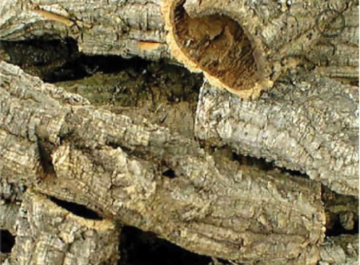 Cork Bark Piece Tube Large