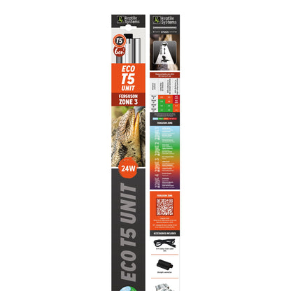Reptile Systems Eco T5 Unit Zone 3, 24w 570mm