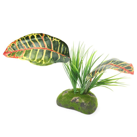 Pro Rep Artificial Tropical Croton Plant, 30cm